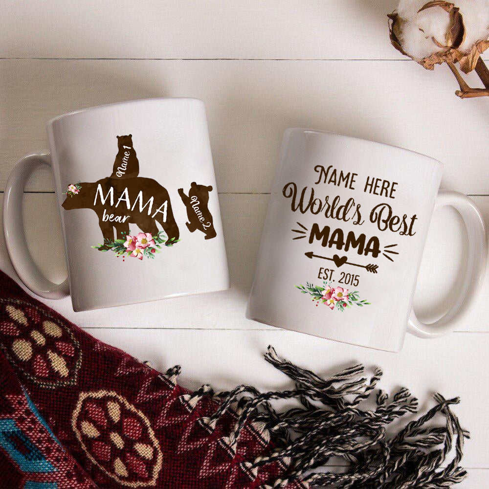 89Customized Personalized Mug Family World's Best Mama