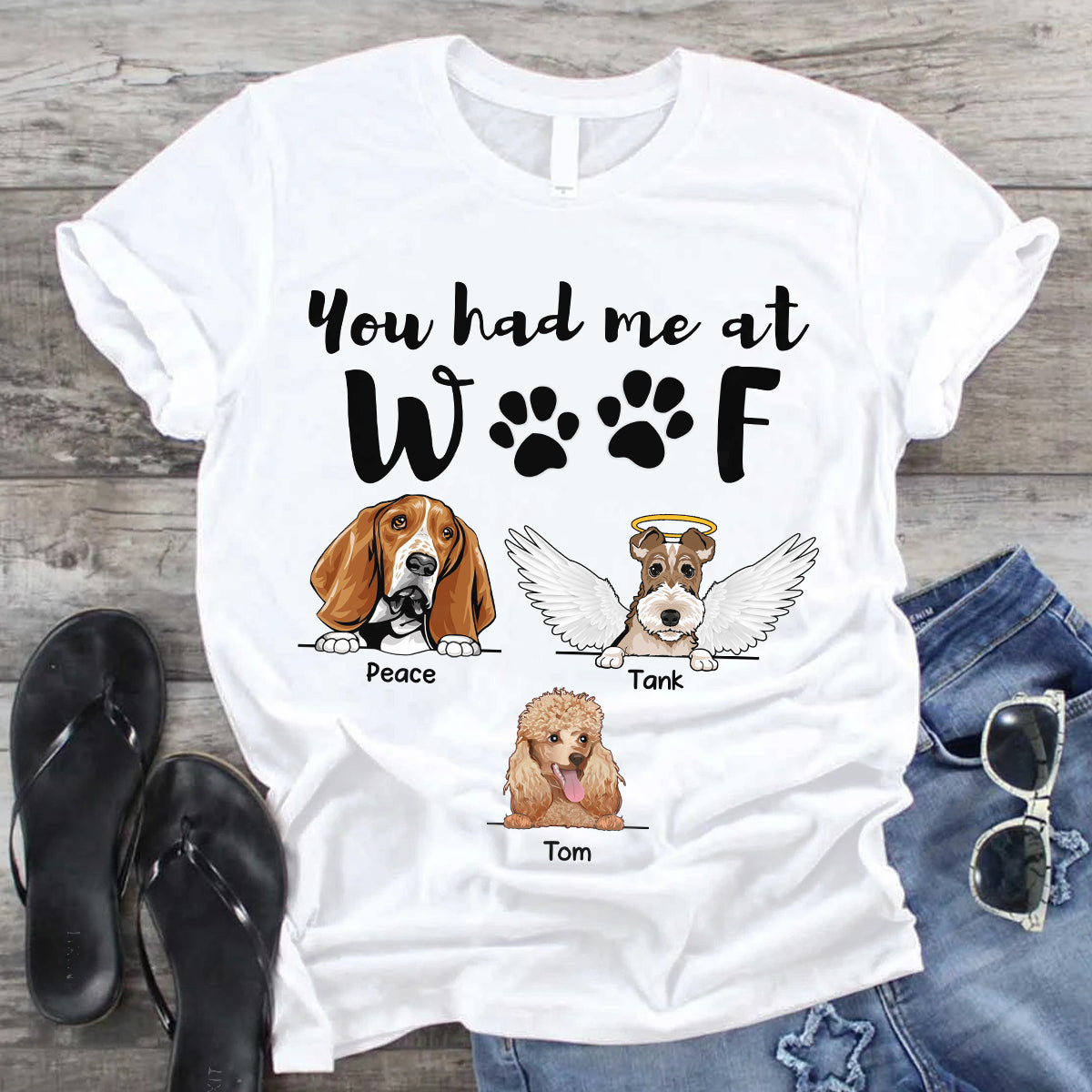 89Customized Rockin' the Dog Mom life Dog Mom Furever Dog Lovers TShirt