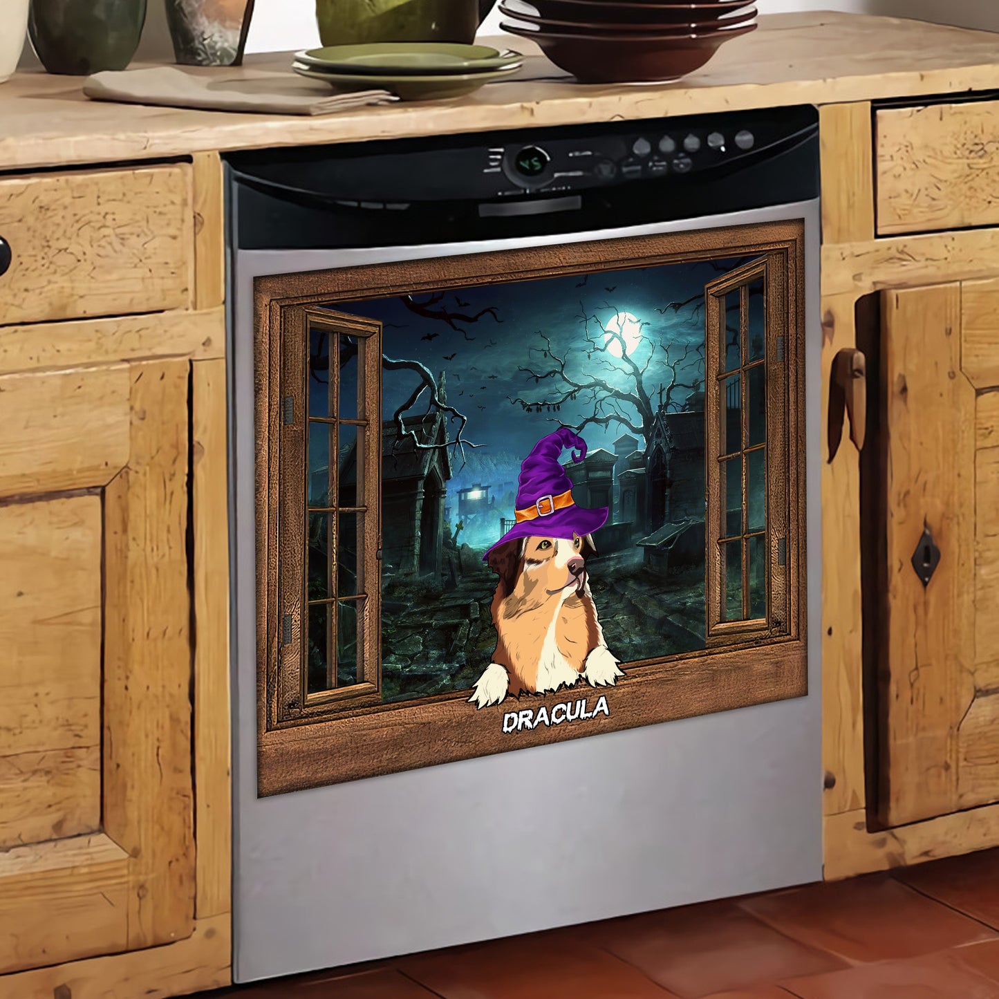 89Customized Halloween Dogs Personalized Dishwasher Cover