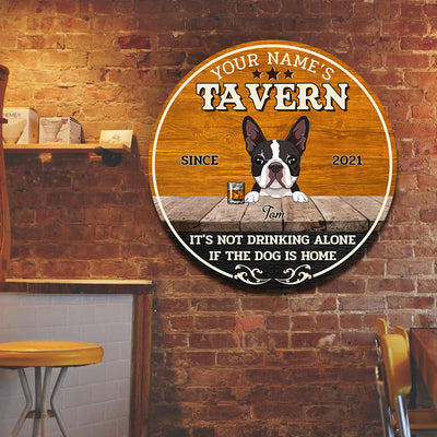 89Customized Tavern dog and drink Customized Wood Sign
