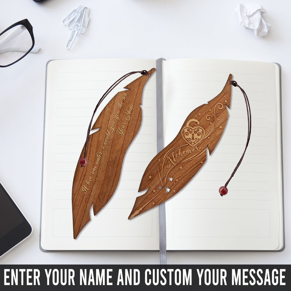 89Customized Alohomora personalized bookmark