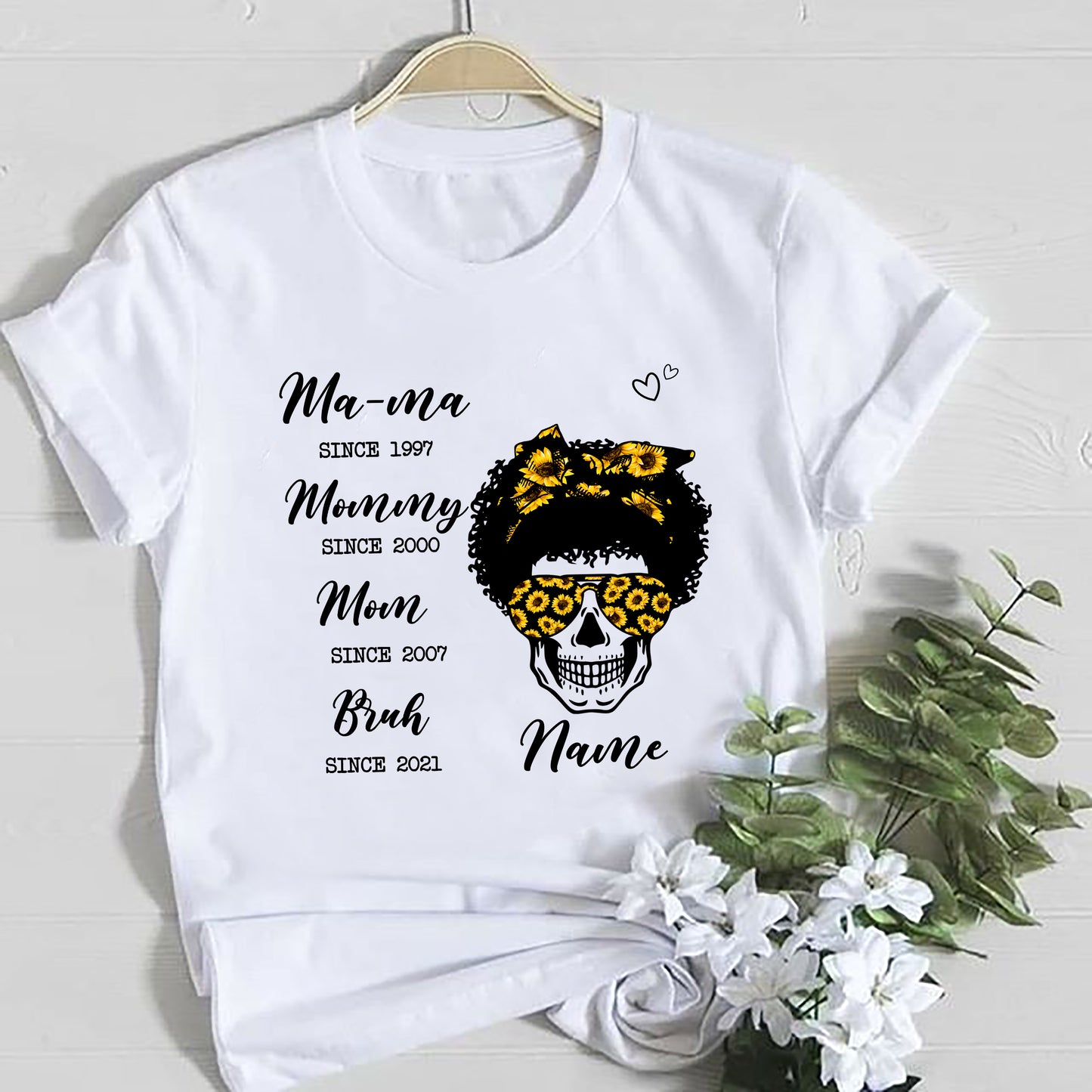 89Customized Mama to mommy to mom to bruh personalized shirt