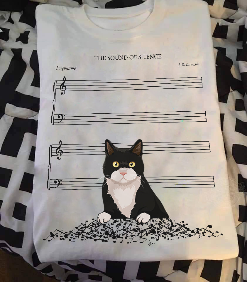 89Customized The sound of silence cat personalized shirt