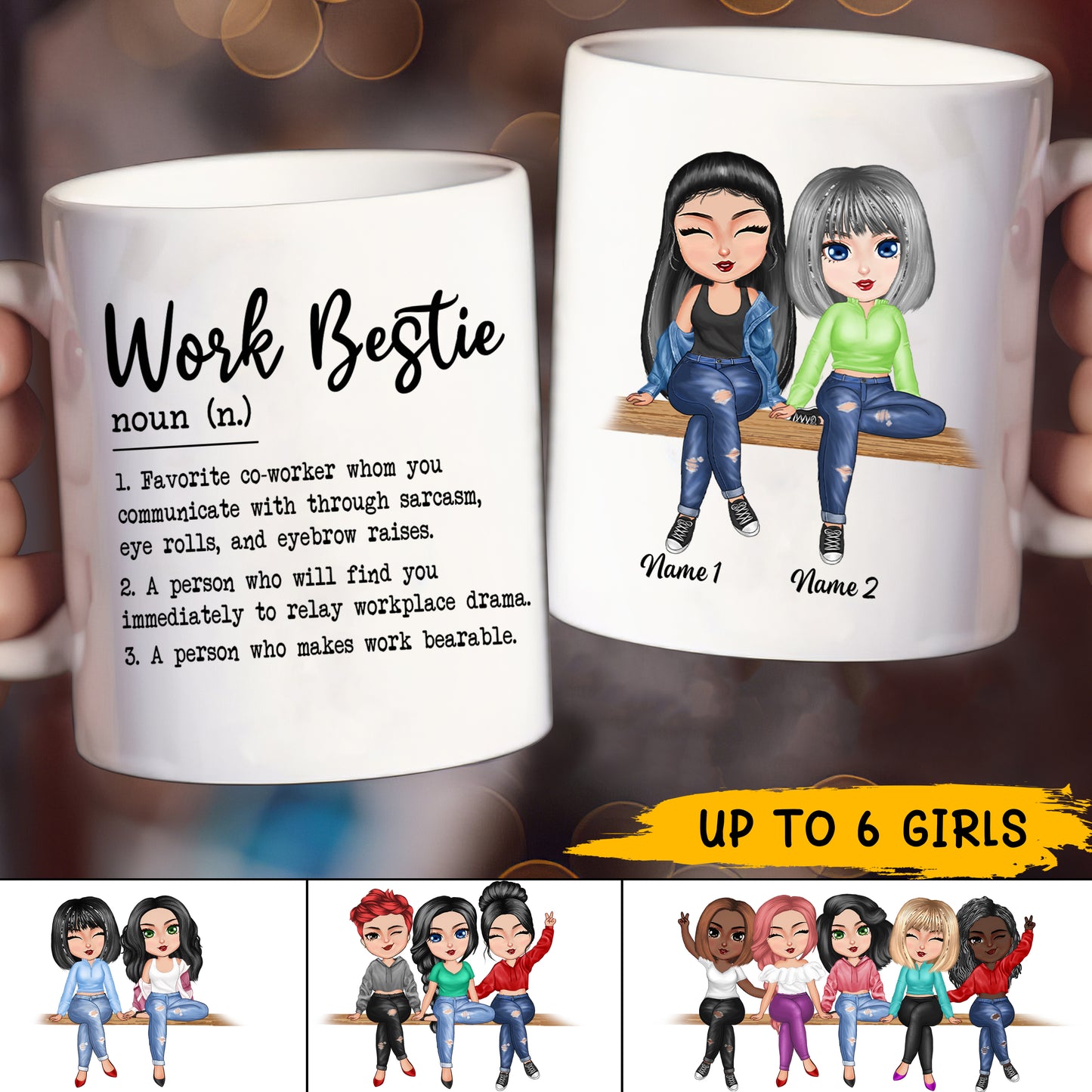 89Customized Work Made Us Colleagues But Our Potty Mouths & Inappropriate Conversations Made Us Friends Personalized Mug
