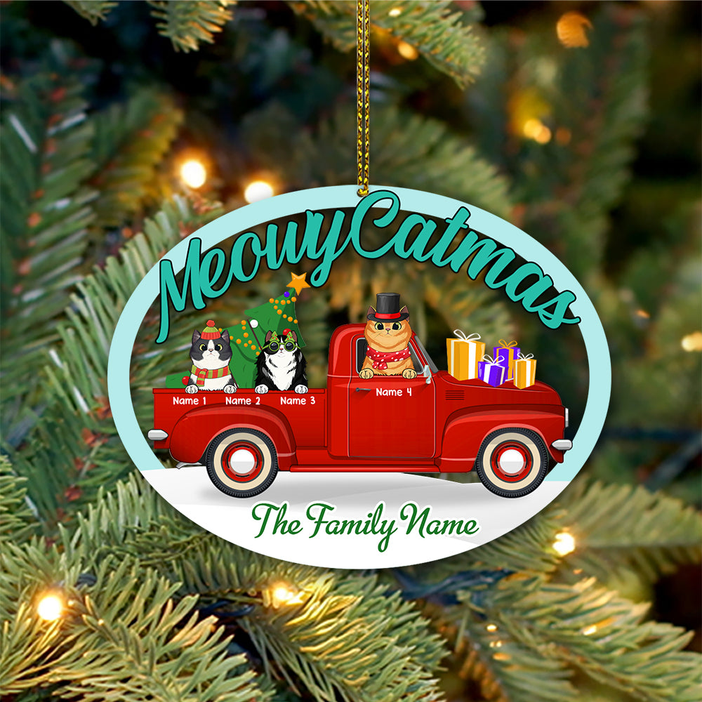 89Customized MeowyCatmas Personalized Ornament