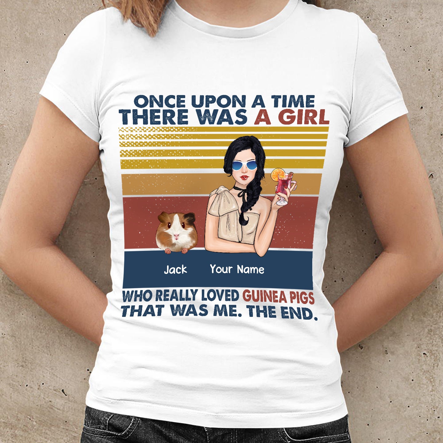 89Customized Guinea Pigs Make Me Happy Personalized Shirt