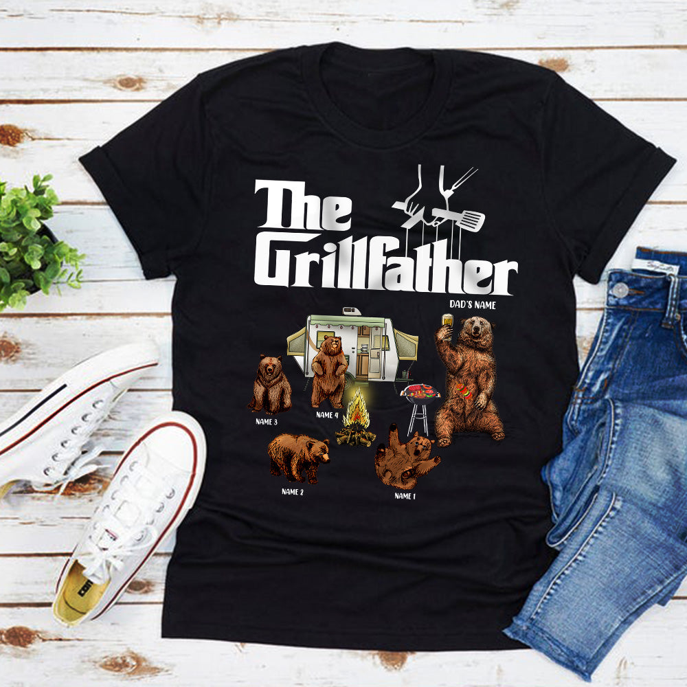 89Customized The grill father bear personalized shirt