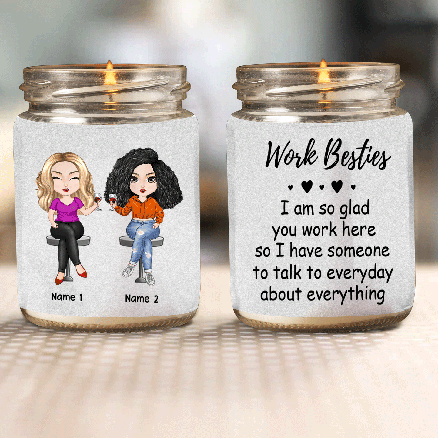 89Customized I'd Burn This Place Down If You Didn't Work Here Personalized Candle