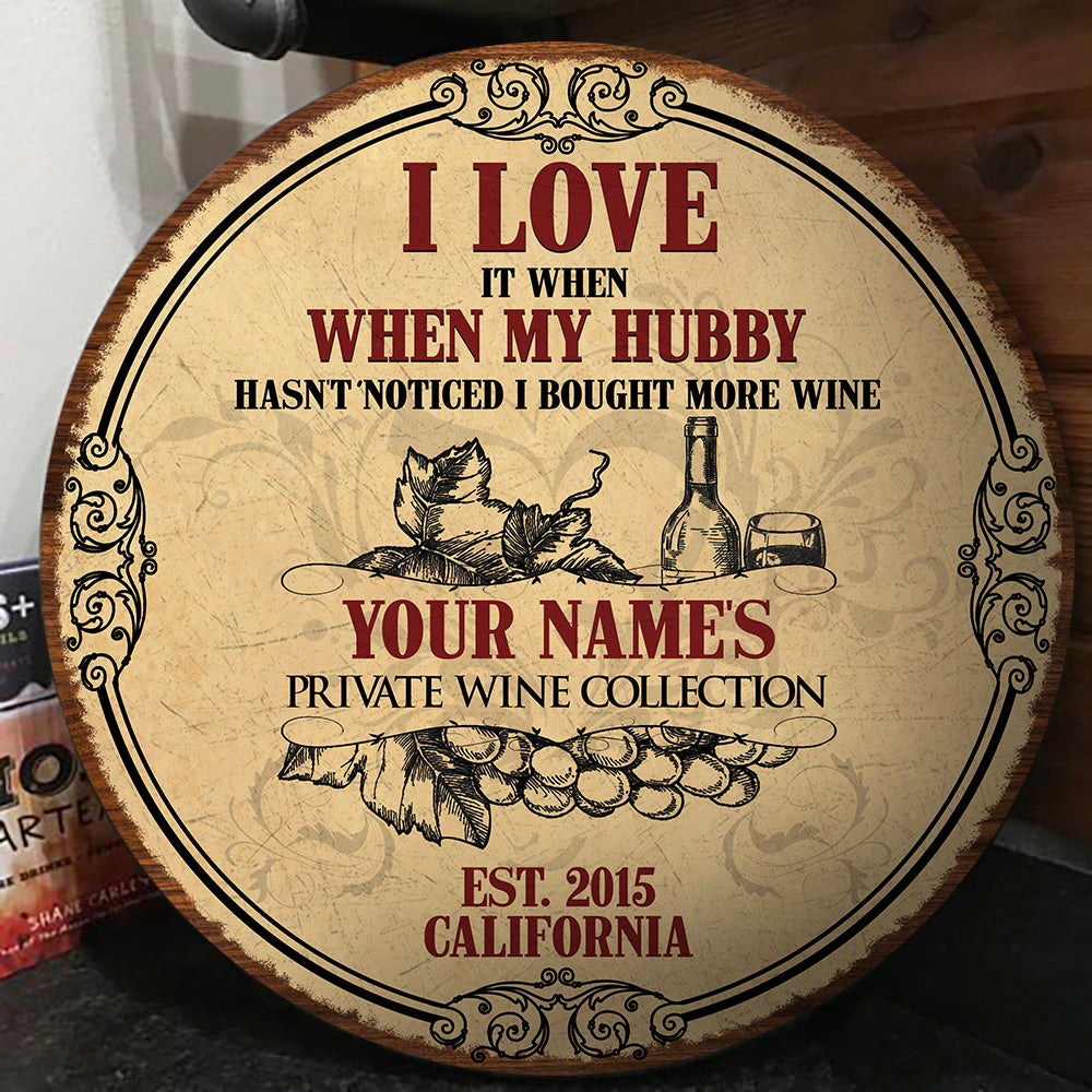 89Customized I love my hubby Customized Wood Sign