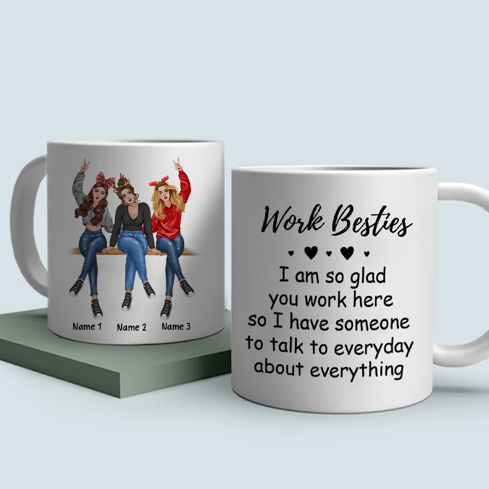 89Customized Work Besties Personalized Mug