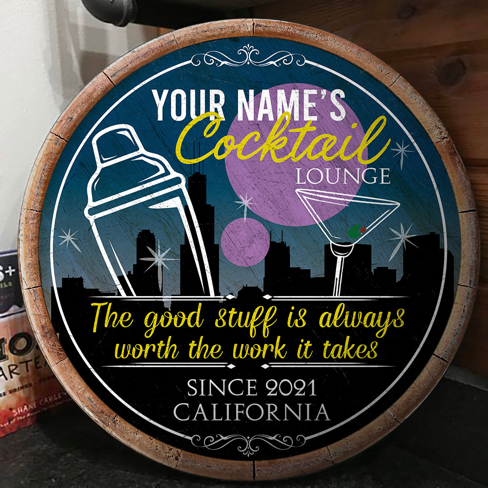 89Customized Cocktail Lounge Customized Wood Sign