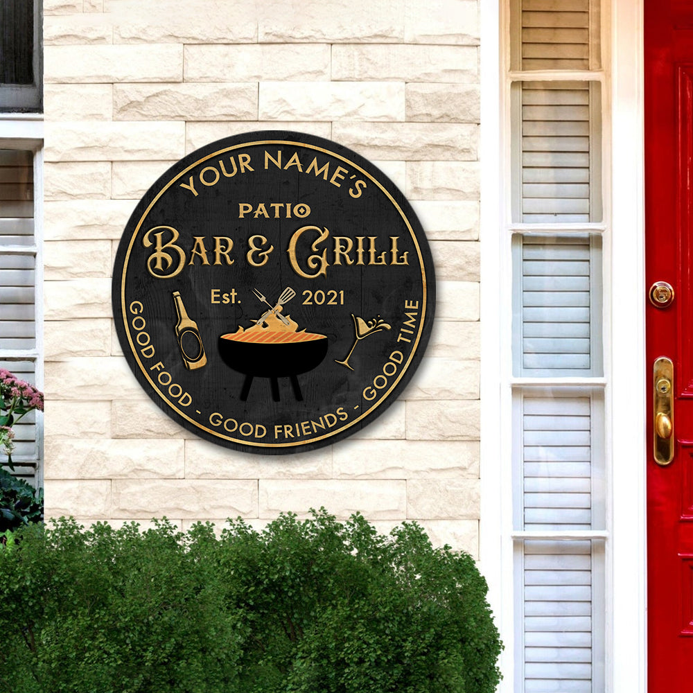 89Customized Bar and Grill Customized Wood Sign