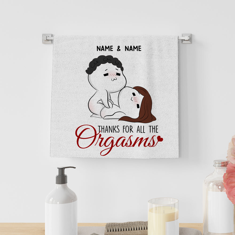 89Customized Shag Rag Couple Personalized Towel