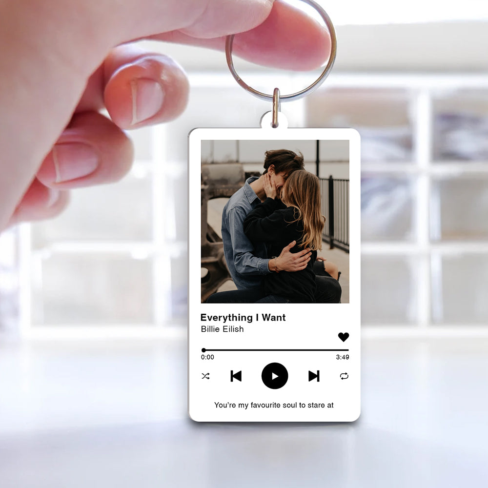 89Customize Song Keychain Personalised Album Keyring Music Personalized Keychain