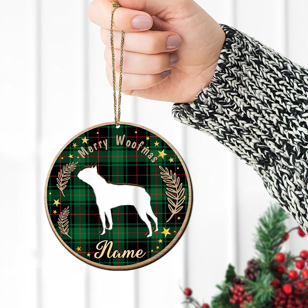 89Customized Merry Woofmas Personalized Ornament