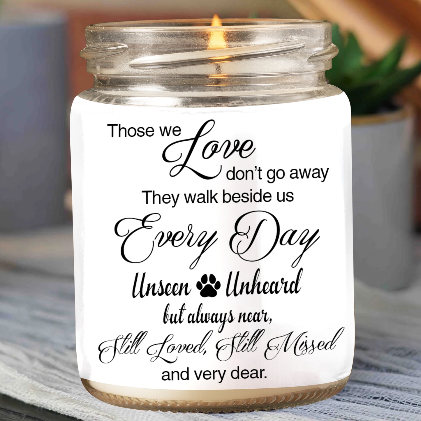 89Customized Memorial Personalized Candle