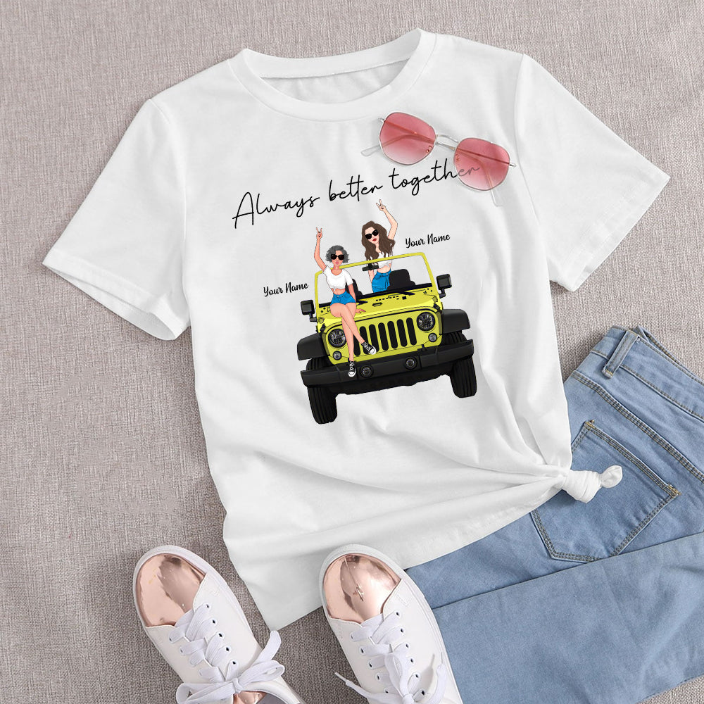 89Customized Always Better Together Jeep Girls Personalized Shirt