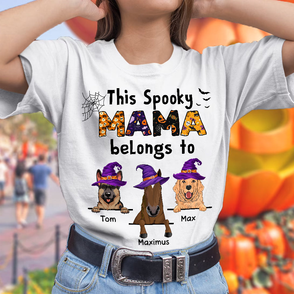 89Customized-This Spooky Mama Belongs To Shirt