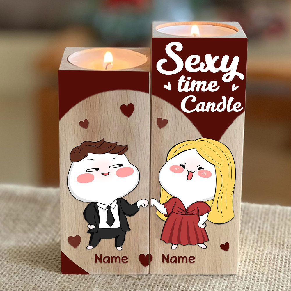 89Customized Funny Couple Personalized Candle Holder