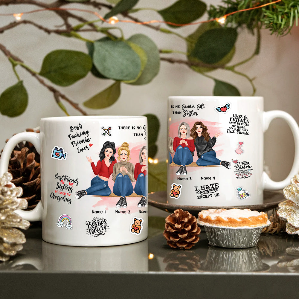 89Customized There Is No Greater Gift Than Friendship Personalized Mug