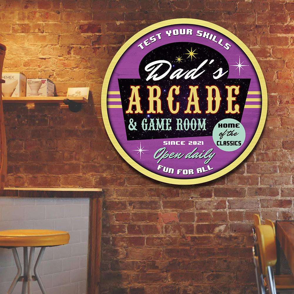 89Customized Arcade game room Customized Wood Sign