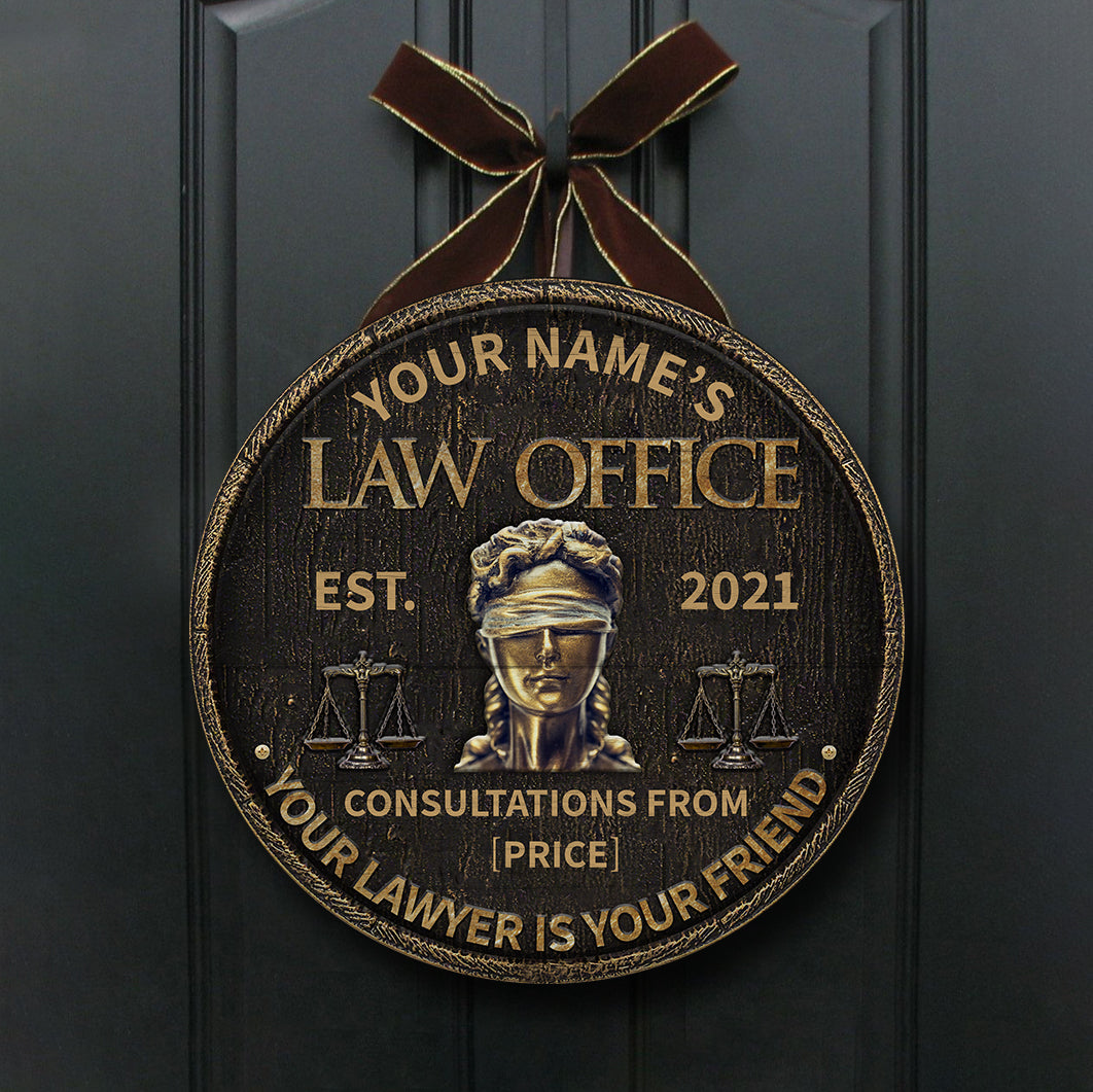 89Customized Personalized Lawyer Wood Sign