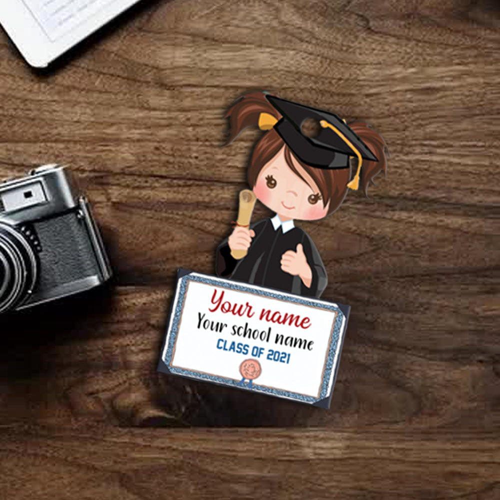 89Customized Personalized Ornament Chibi Girl Boy Graduation