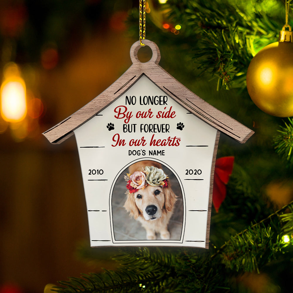 89Customized Our House Is Not The Same Without Your Pawprints In It Dog Memorial Personalized Ornament