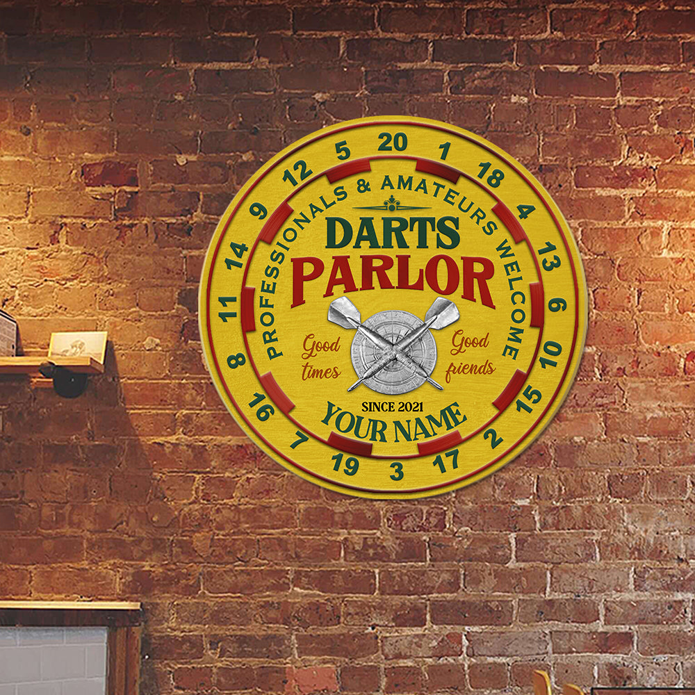 89Customized Darts Parlor Customized Wood SignTA-