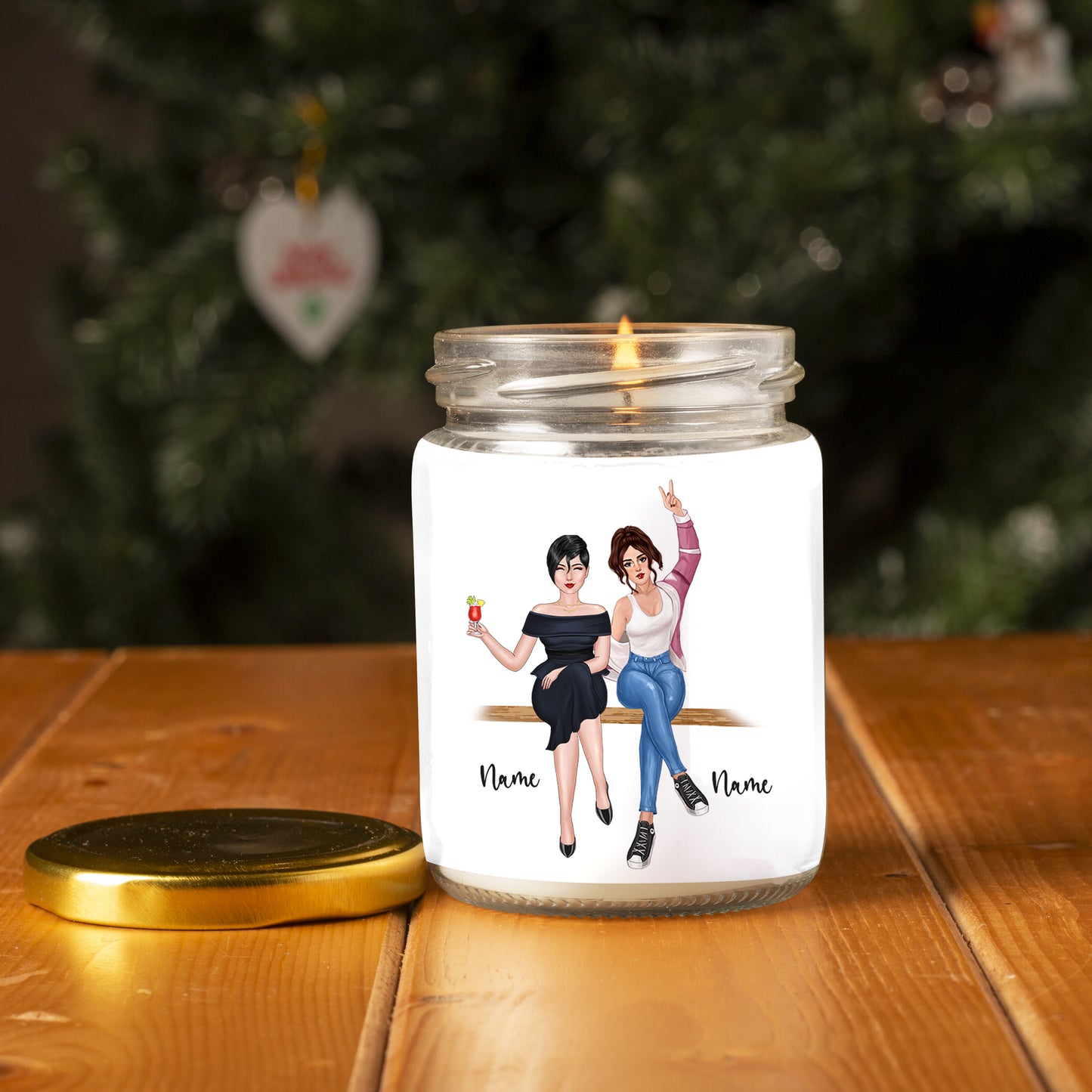 89Customized Mom Thanks For Sharing Your DNA Now We're Both B*tches Personalized Candle
