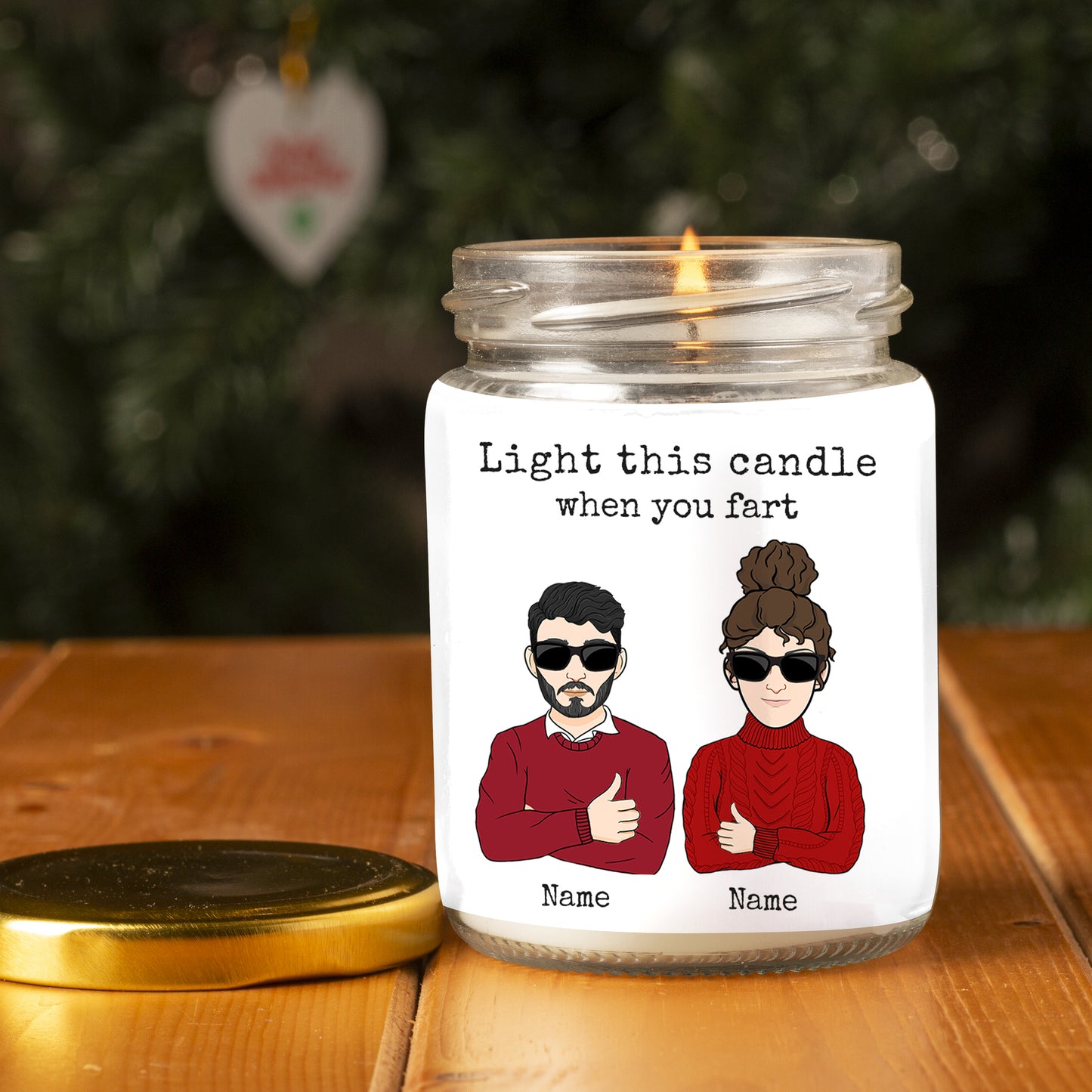 89Customized Remember when you used to hold in your farts? I miss that Funny Couple Personalized Candle
