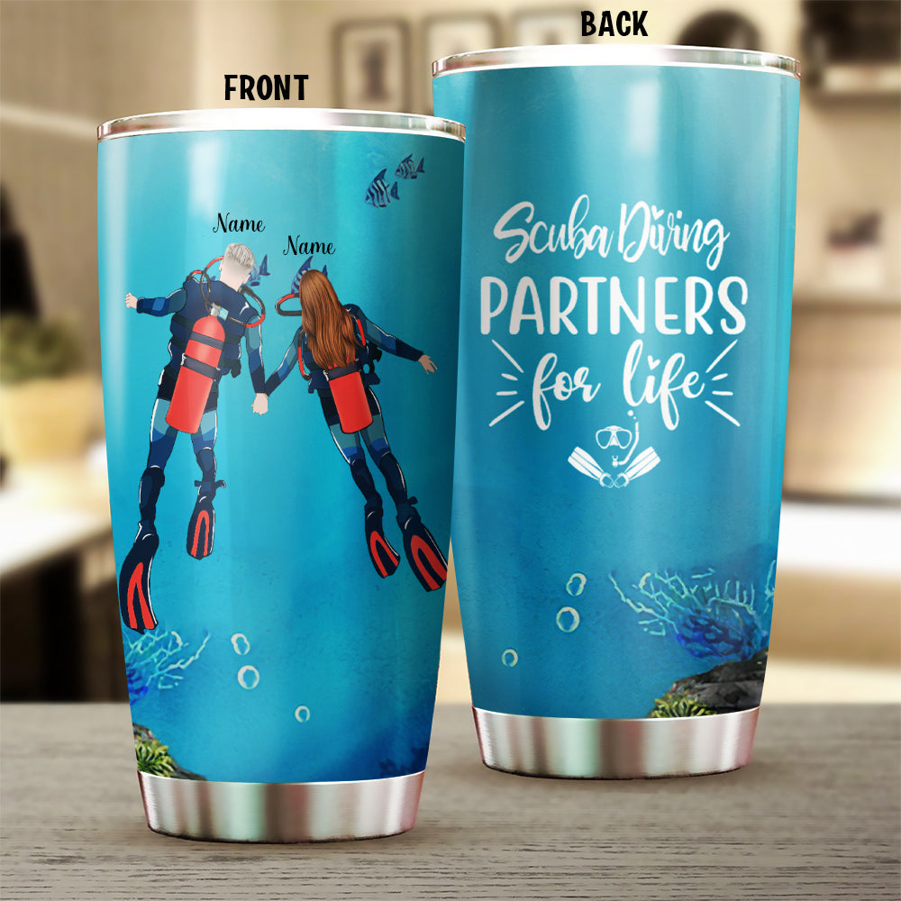 Diving Couple Tumbler