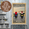 89Customized Biker Couple 2 Personalized Poster