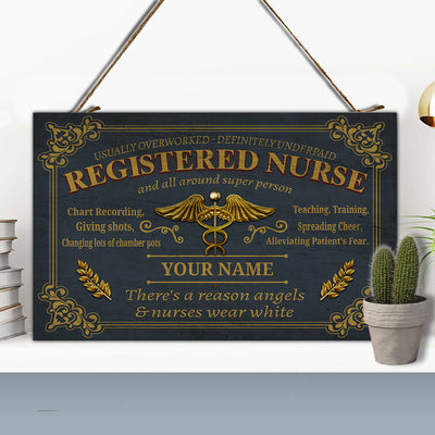 89Customized Personalized Registered Nurse Pallet Sign