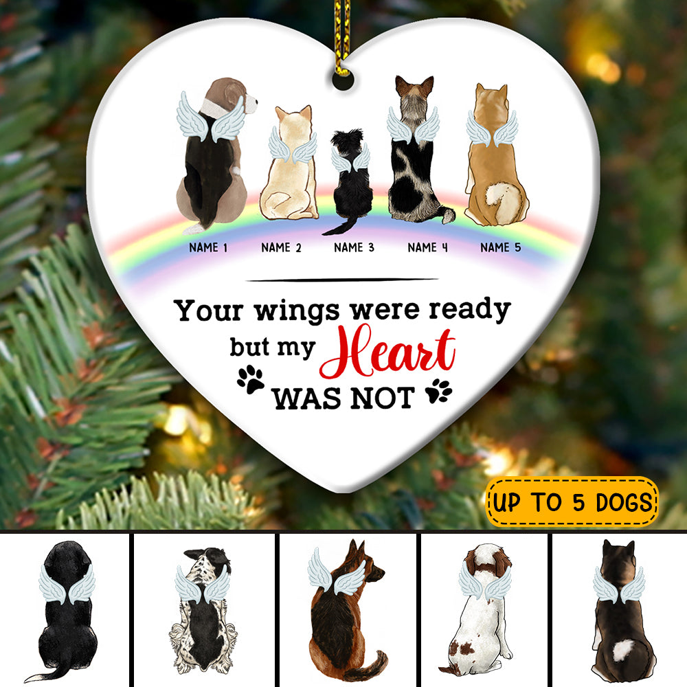 89Customized Rainbow Bridge Personalized Memorial Dog Ornament
