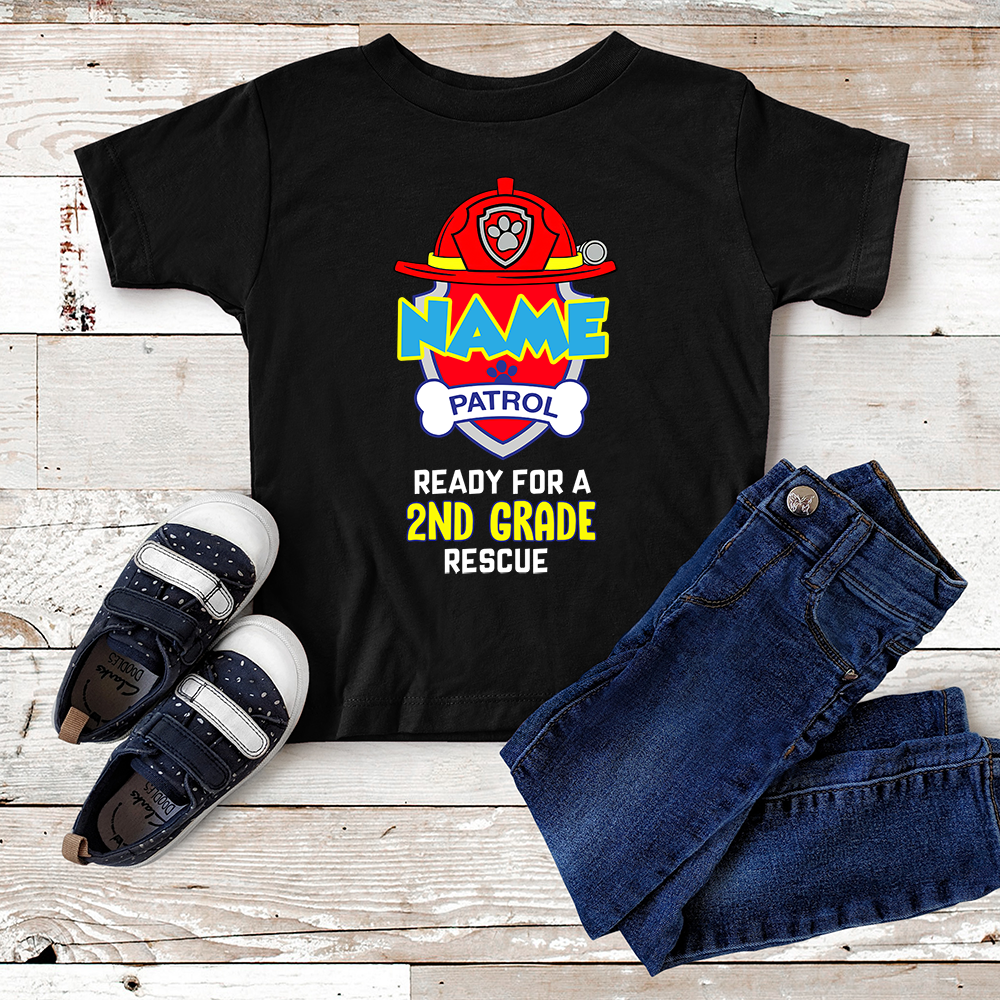 89Customized Patrol ready for a school rescue personalized youth t-shirt