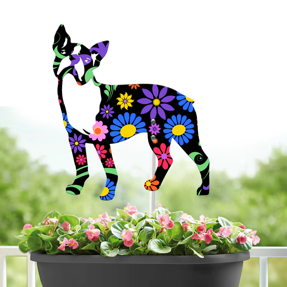 89Customized Dog Memorial Metal Garden Art