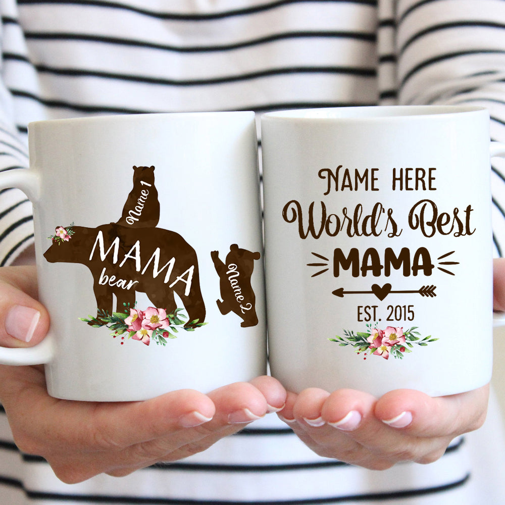 89Customized Personalized Mug Family World's Best Mama