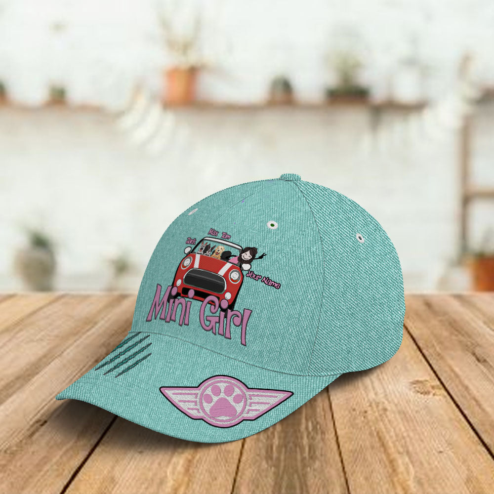 89Customized Personalized Cap Mini Girl Dog Cat