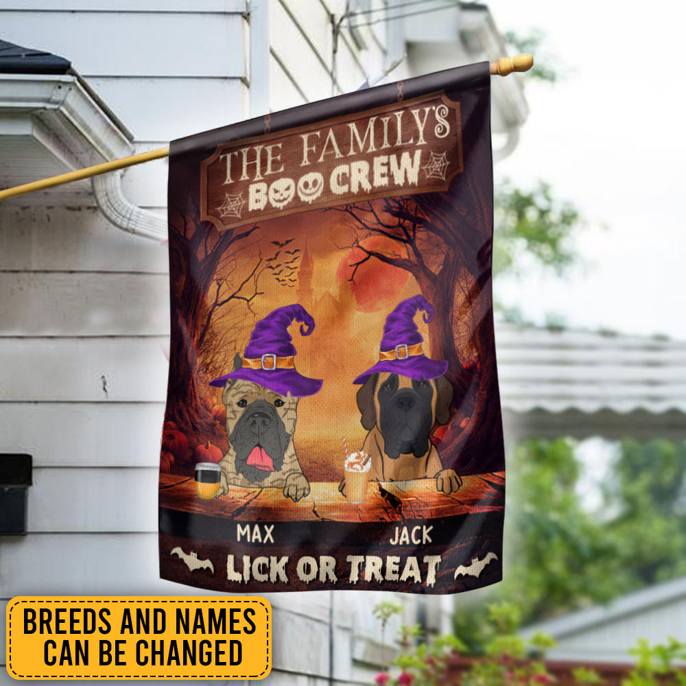 89Customized Welcome To The Boo Crew Personalized Flag