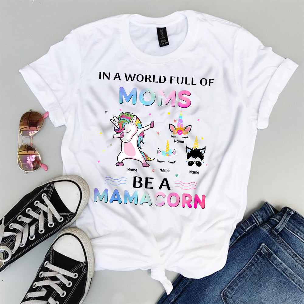 89Customized Personalized 2D Shirt Family Unicorn Mamacorn
