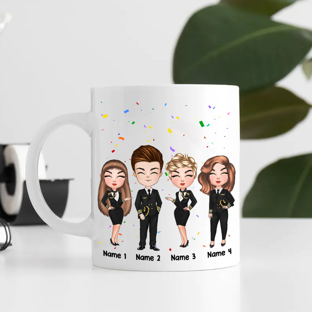 89Customized Best Team Ever Aviation Personalized Mug