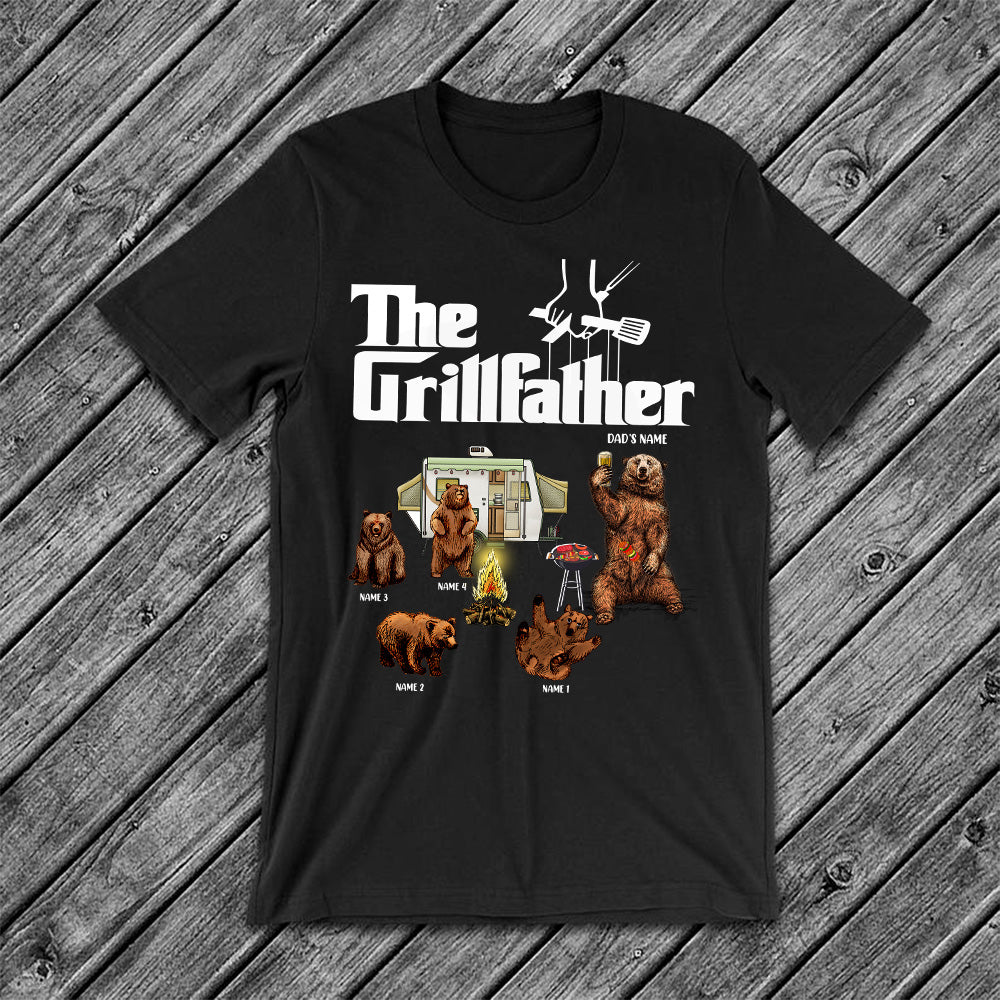 89Customized The grill father bear personalized shirt