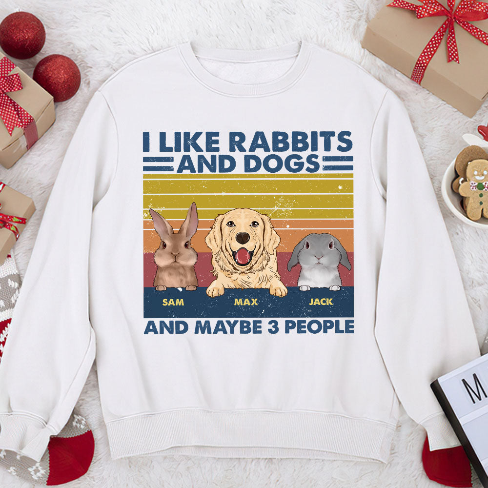 89Customized Easily distracted by bunnies and dogs Personalized Shirt