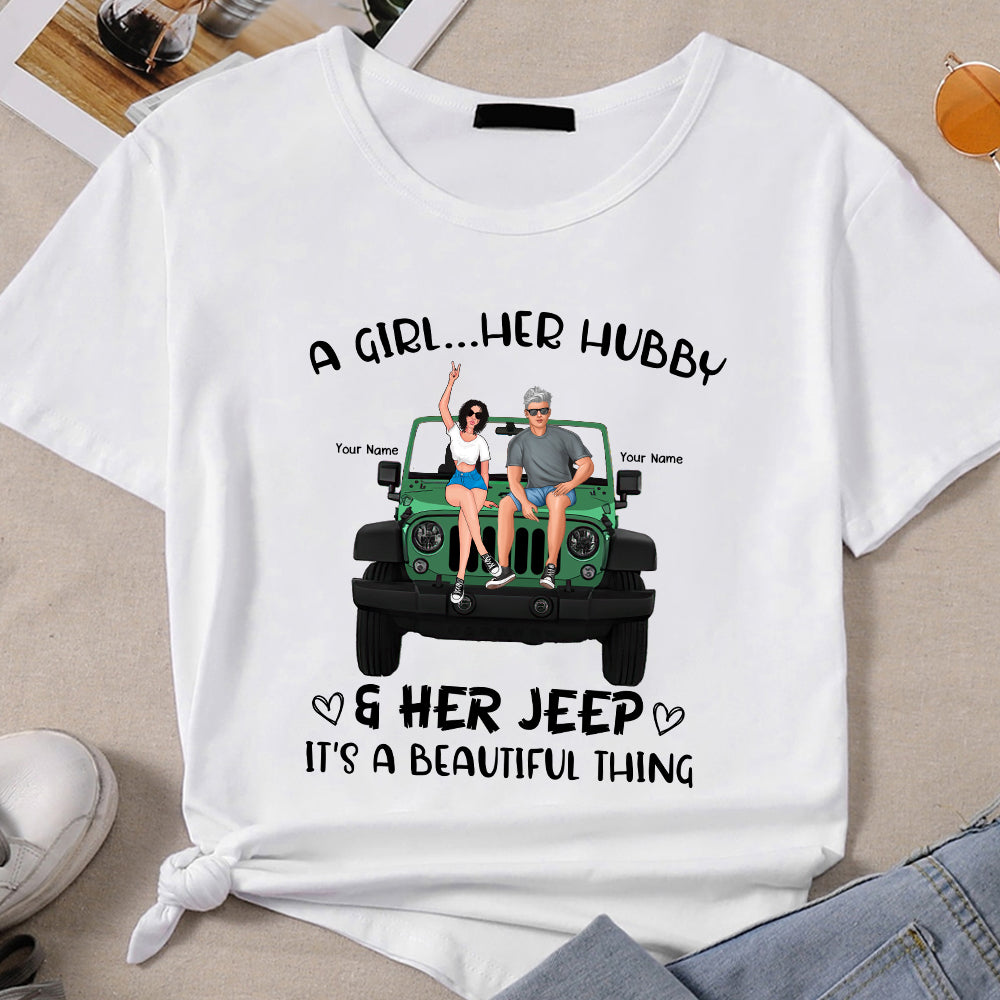 89Customized This Is How We Roll Jeep Couple Personalized Shirt