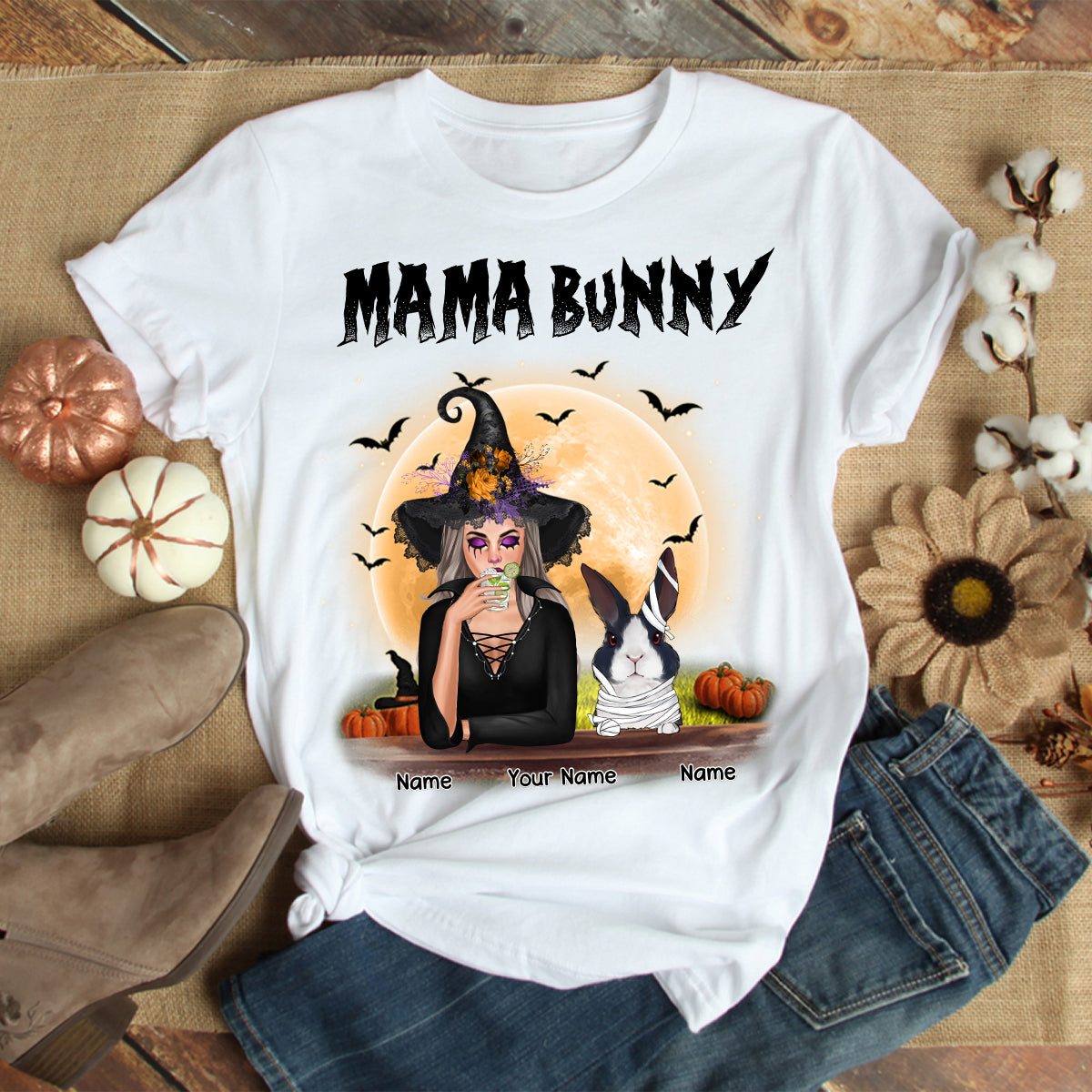 89Customized Mama Bunny Personalized Shirt