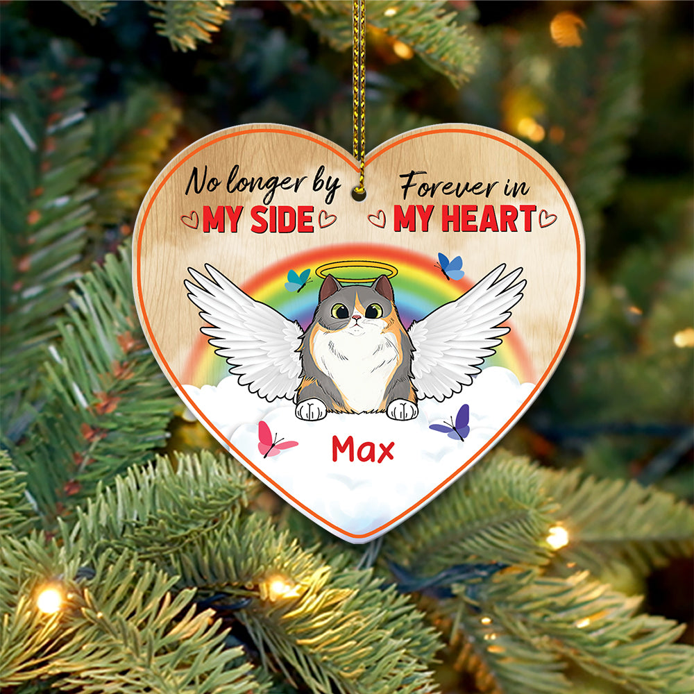 89 Customized No longer by my side Forever in my heart-Personalized Ornament