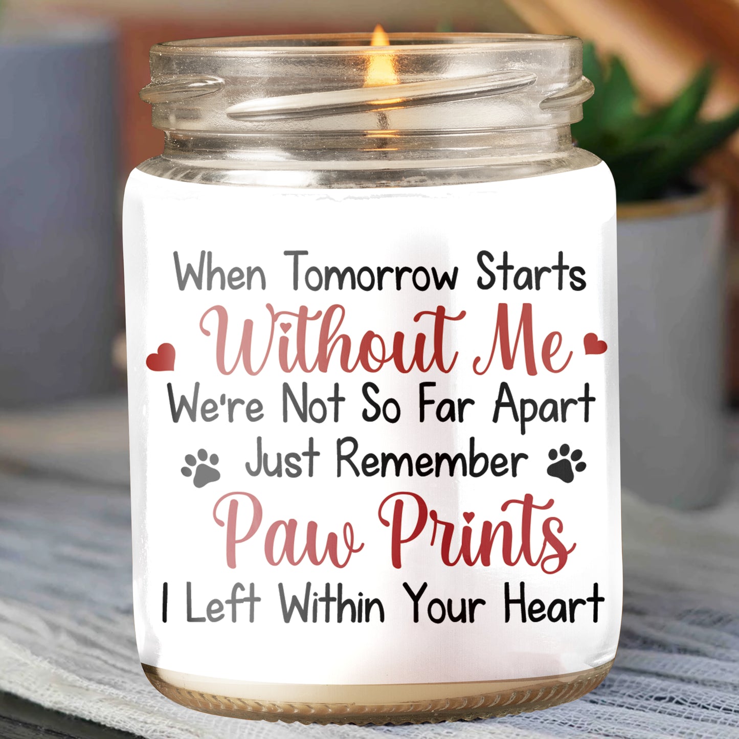 89Customized Dog Memorial Dog Lovers Personalized Candle