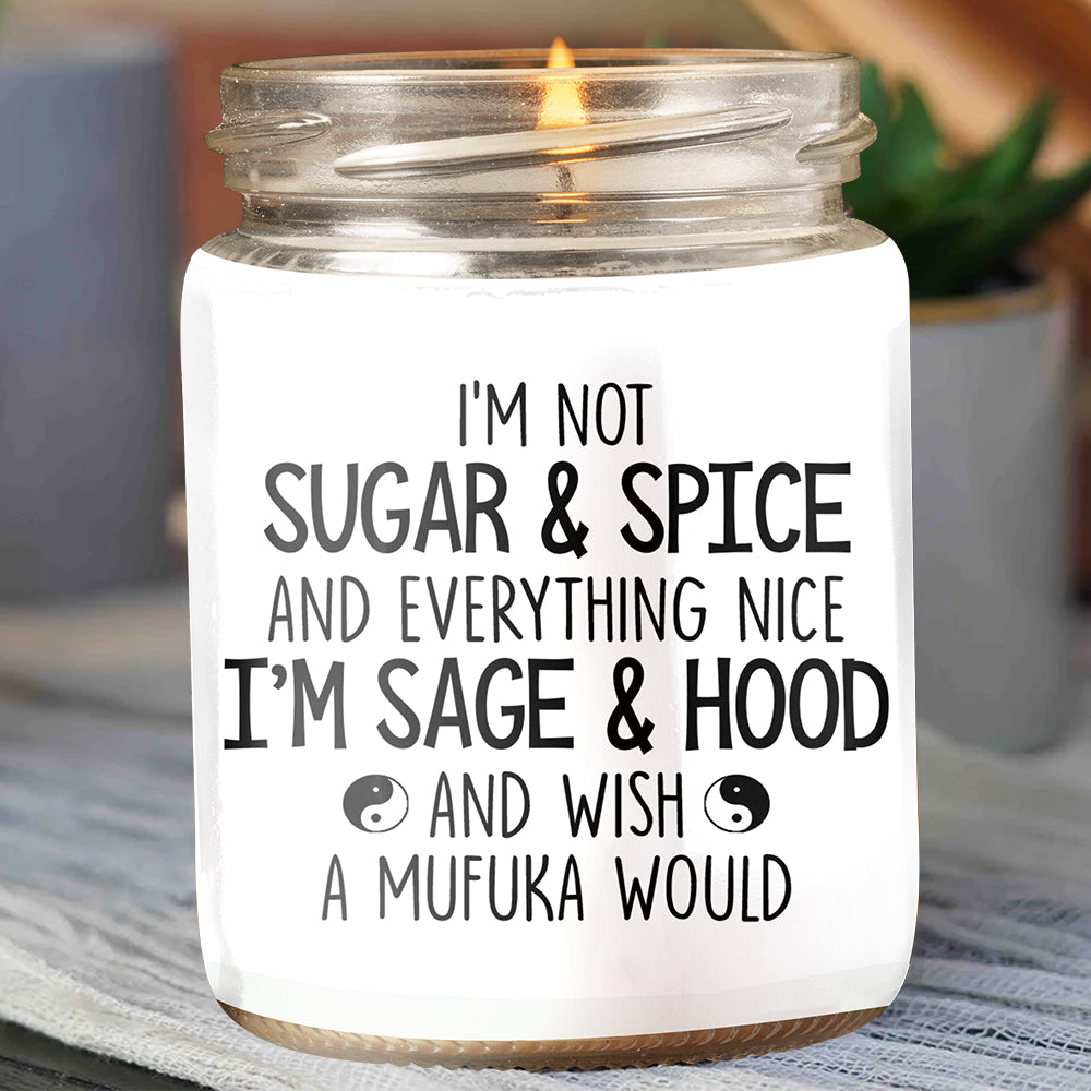 89Customized I AM - Black Magic Girl Personalized Candle