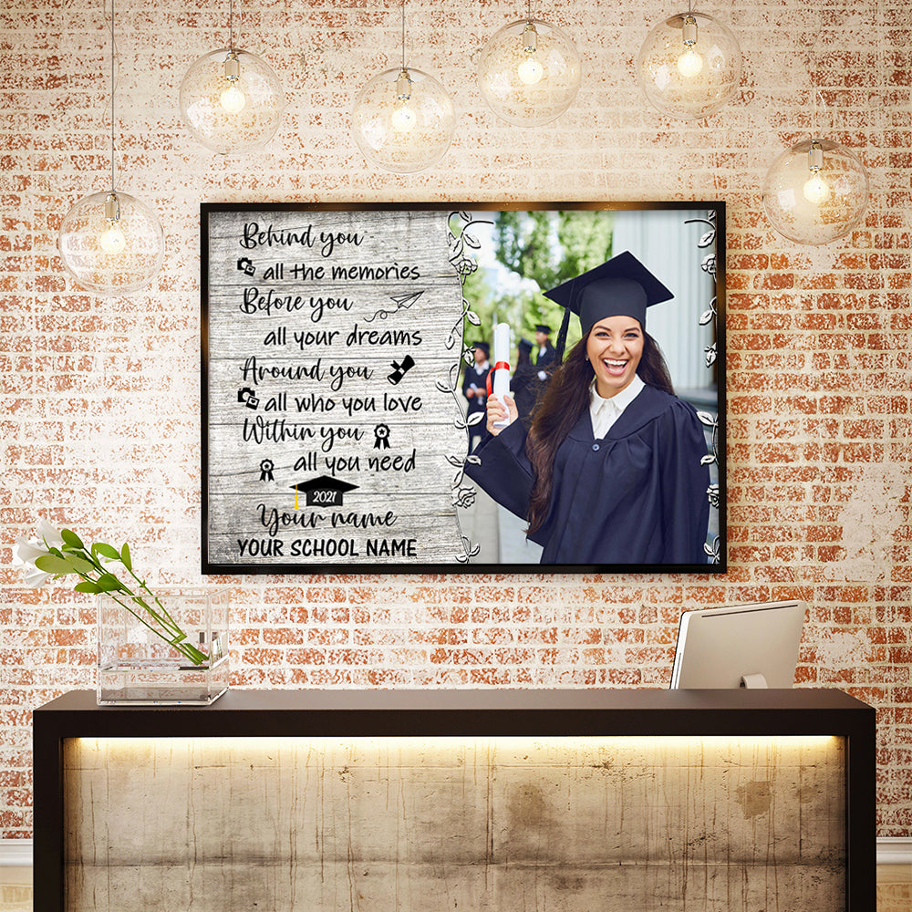89Customized Personalized Poster Behind You Senior 2021